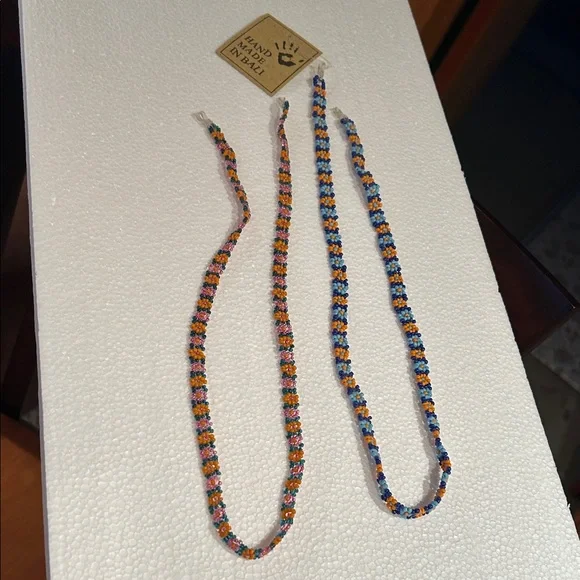 2 never used one with tags eyeglass chains. Beautiful beading from Bali - Picture 1 of 6
